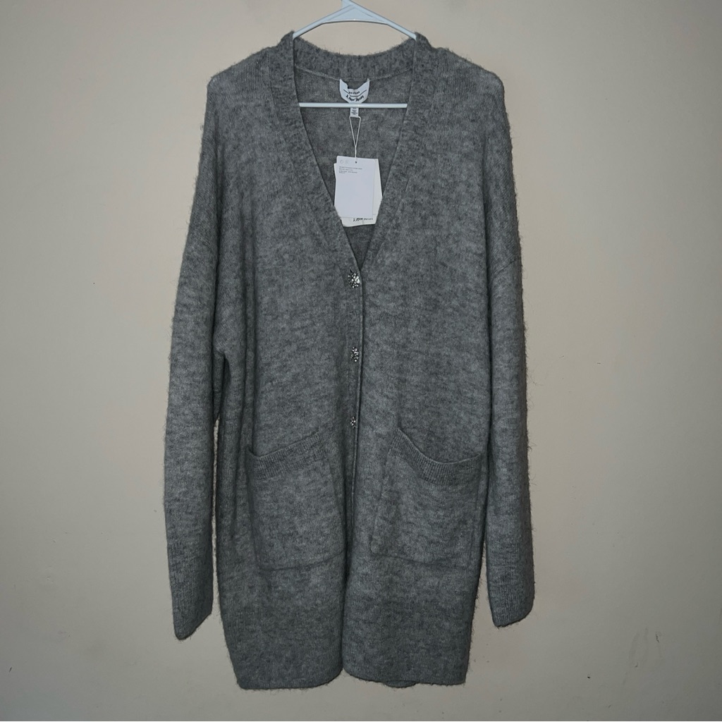 & Other Stories Jumper Wool Alpaca Long Oversized Knit Sweater Large